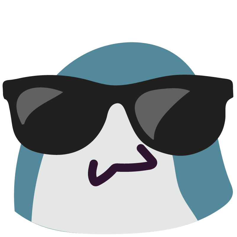 blobhaj, sunglasses