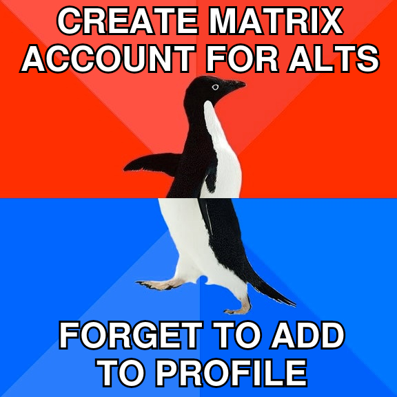 Forget to add to profile
