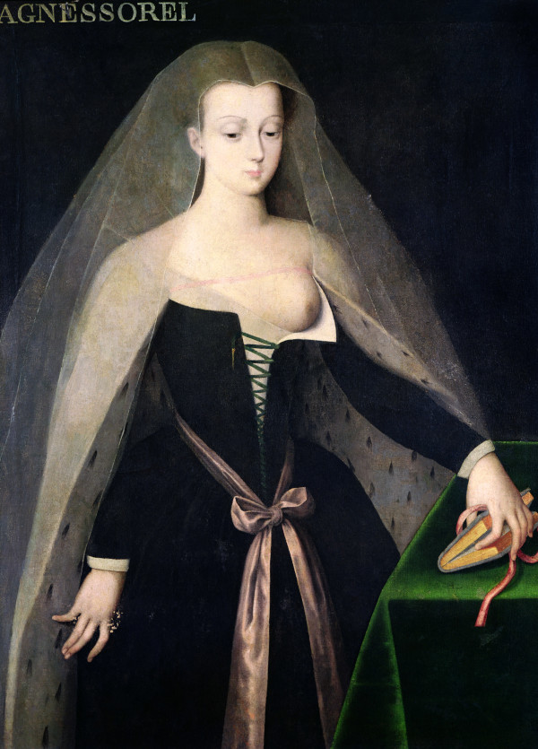 A painting of Agnes Sorel showing one boob.